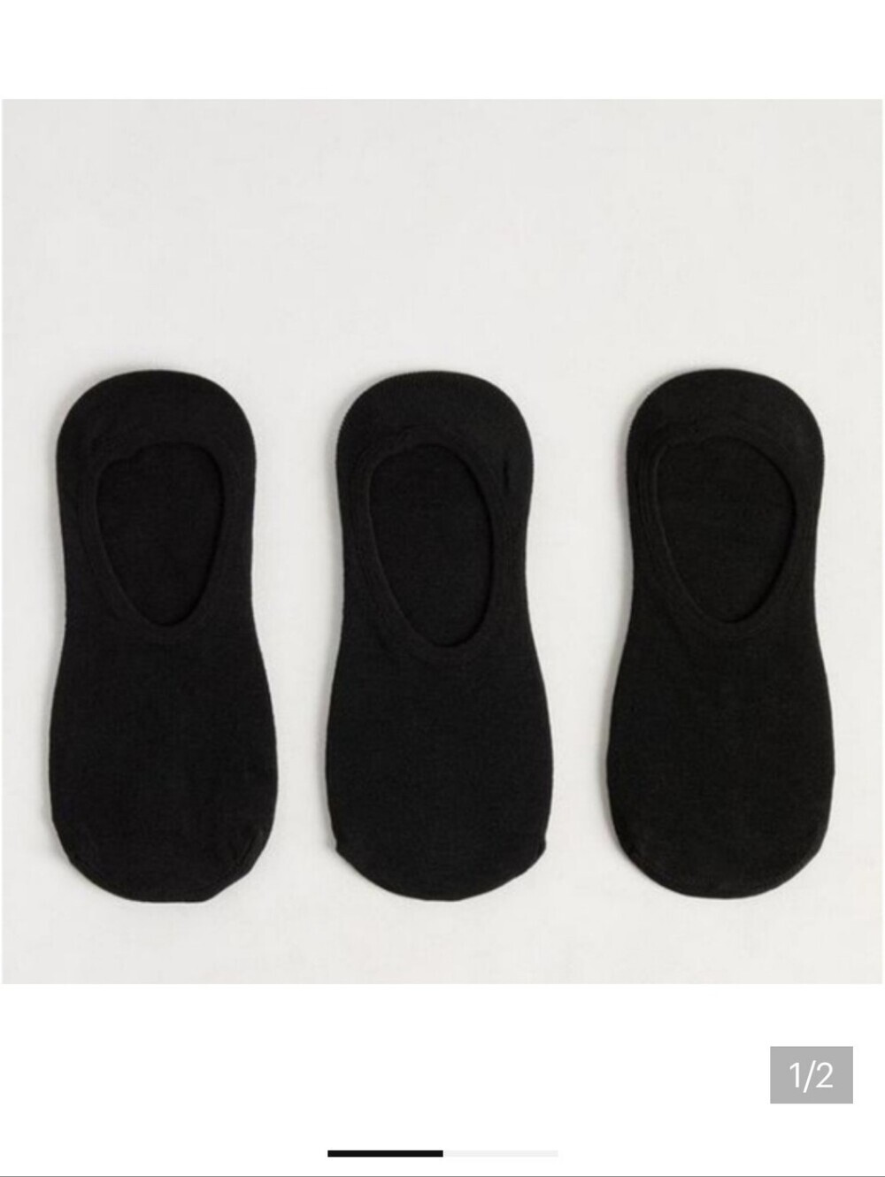 🆕️  BLACK 3 PACK NO-SHOW SOCKS SIZE 7-9